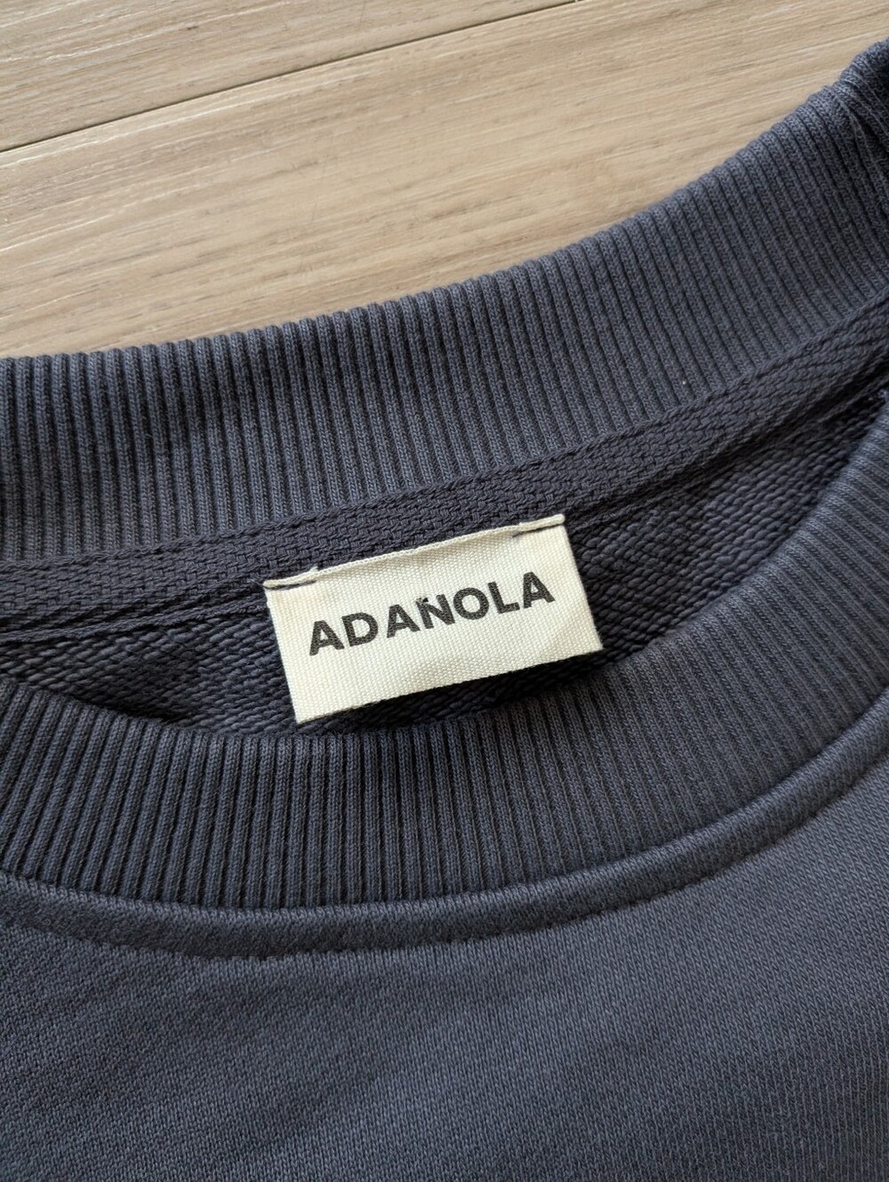 Adanola Varsity Oversized Sweatshirt - Washed Midnight Blue - Picture 6 of 9